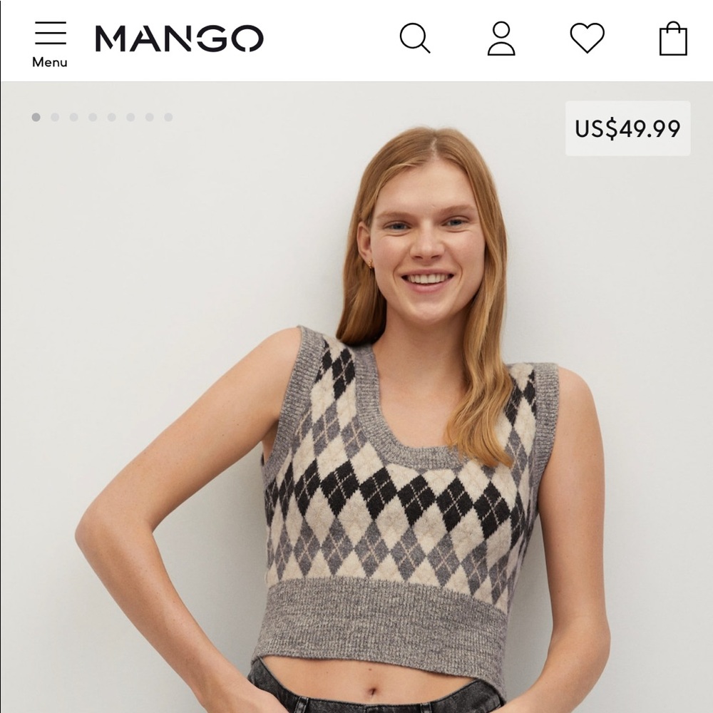 Mango Sweater Waistcoat Lana